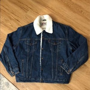 Vintage Levis Sherpa Trucker Jean Jacket